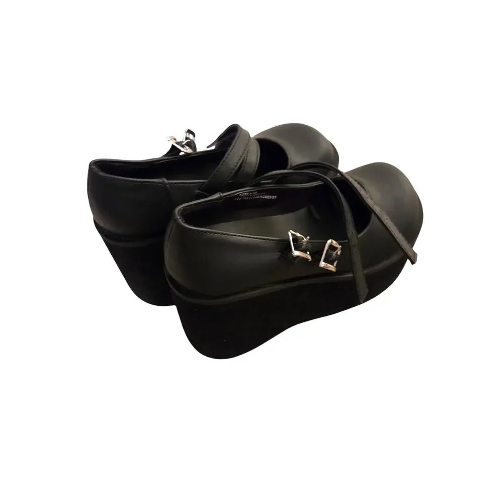 Platform Mary Jane Double Strap Shoes